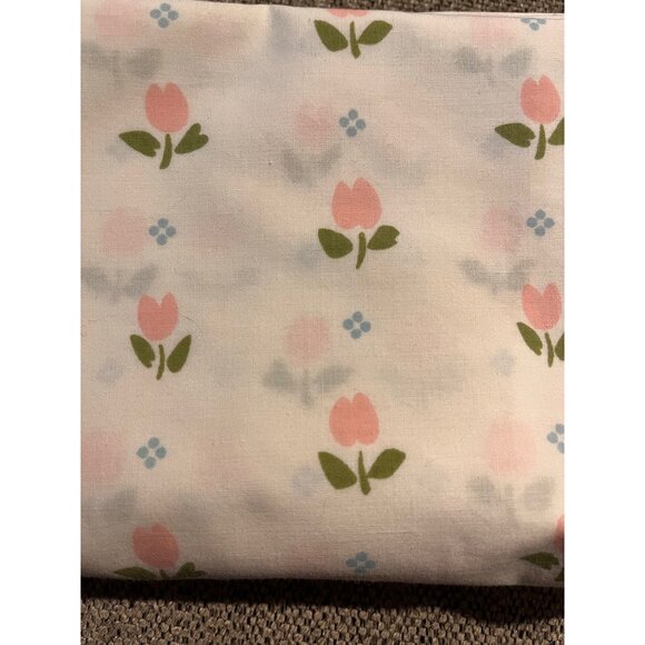 Vintage Springmaid Pink Tulips Pillowcase Sheet | Excellent Condition | 1980's - Picture 1 of 2
